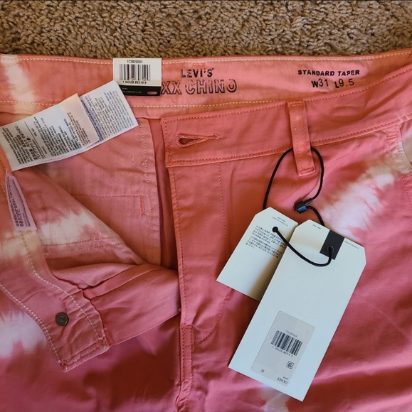 [NWT] Levi's premium XX Chino taper fit tie dye men's shorts - Picture 5 of 9